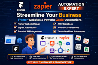 do framer website webflow website setup zapier automations custom webhooks API