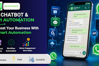 set up whatsapp automation, chatbot, CRM and autoresponder
