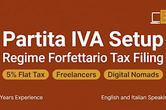 set up your italian partita iva and file regime forfettario taxes