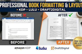 italian manuscript formatting KDP draft2digital lulu