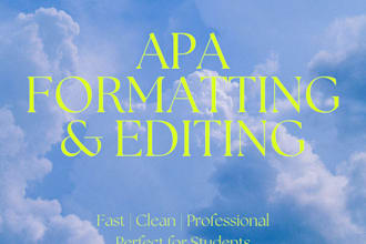 format your paper in apa style professionally