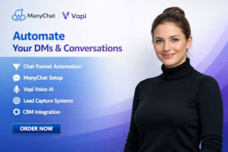 build manychat and vapi chat funnels manychat and vapi automation