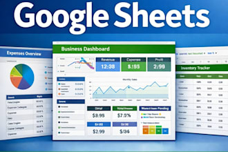 create a custom google sheets tracker or dashboard