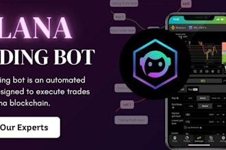 develop telegram trade bot solana smart contract sol token trading bot mm bot