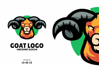 design wonderful excellent goat logo with unlimited revision