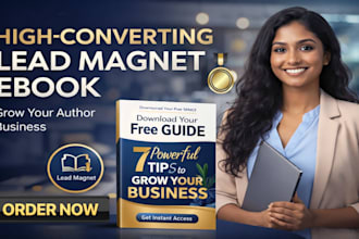 design a lead magnet PDF ebook for real estate or business coach
