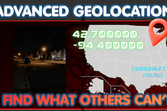 solve complex geolocation cases using advanced osint and other tools