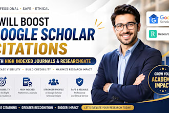 boost google scholar citation with high indexed journals, researchgate