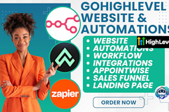 design gohighlevel website appointwise integration lading page funnel automation