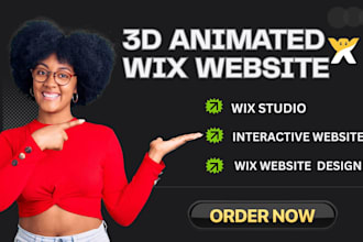 design 3d wix animated website interactive website wix spline animation