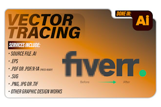 do professional image to vector conversion and more