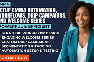 setup emma automation emma workflow emma drip campaign emma welcome series