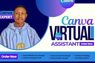your canva creative virtual assistant social media manager