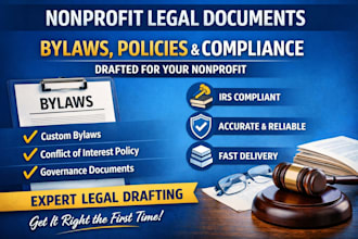 nonprofit legal documents bylaws policies and compliance forms