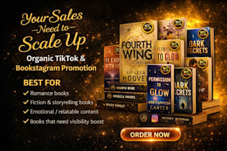 do organic tiktok book promotion, booktok ads, bookstagram promotion