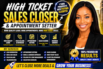 be sales representative sales closer high ticket sales online sales sales leads