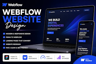 build a responsive webflow website with cms and SEO