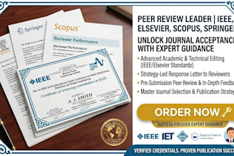 help you become a verified journal peer reviewer for eb1a eb2 niw success