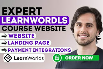 learnworlds lms expert, course integration, platinum setup design, enhancement