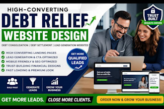build debt relief website, debt consolidation website debt settlement website