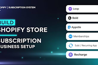 setup shopify subscription store bold recharge loop subi appstle recurringo seal