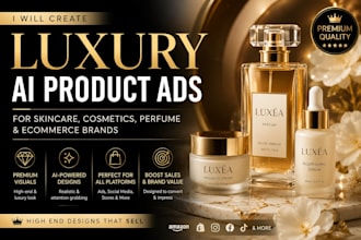 create luxury ai product ads for ecommerce brand