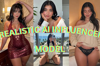 do ai influencer model for ai onlyfans, fanvue, ai product and social media