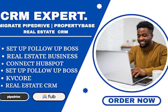 migrate pipedrive crm set up follow up boss connect propertybase crm real estate