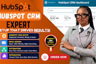hubspot crm setup, hubspot automation, hubspot email deisgn, hubspot integration