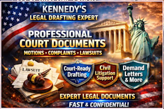 be civil litigation attorney for documents, motions, complaints, and lawsuits