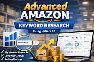 do advanced amazon keyword research using helium 10