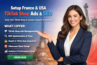 setup france usa tiktok shop ads seo fix tiktok shop connect shopify cdiscount