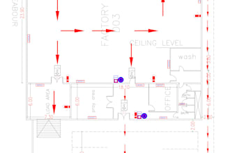 design professional emergency evacuation plan, exit plan, safety plan