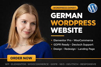 create german wordpress business website deutsch website development