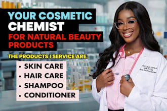 be your natural cosmetic formulation chemist for haircare product development