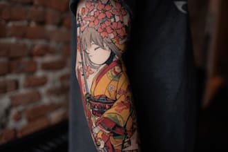 design a powerful japanese tattoo