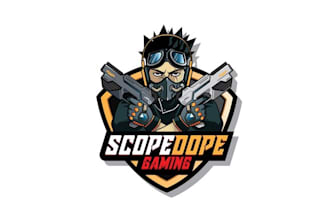 design significant scope dope gaming logo