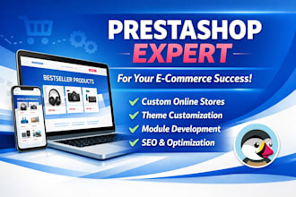 design, develop or fix your prestashop ecommerce store professionally