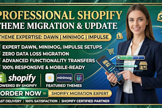 design shopify theme migration update shopify theme dawn minimog impulse