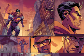 do superhero comic page