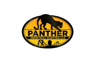 design intriguing panther industrial painting logo