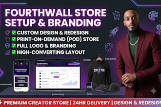 design fourth wall store set up fourthwall merch pod website redesign fourthwall