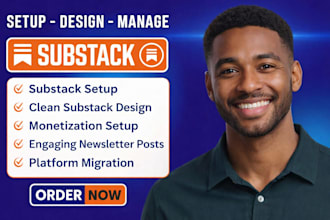 manage substack design substack setup substack newsletter, susbstack promotion