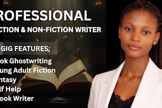 ghostwrite fiction and non fiction book autobiography amazon kdp book memoir