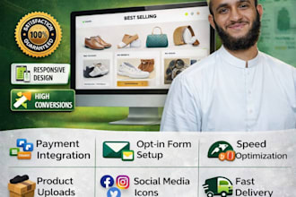 a high converting full shopify store for your business