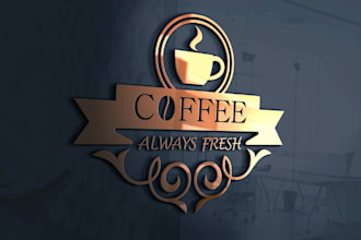 make starbuck , coffee shop, bar or restaurant logo branding
