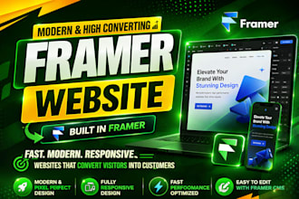design framer website that convert visitors into customer