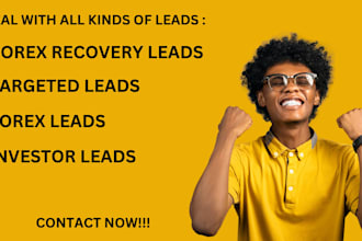deliver hot forex recovery leads targeted forex leads and forex recovery leads