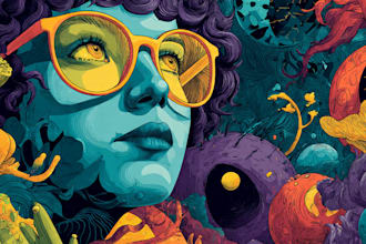 create unique psychedelic illustration