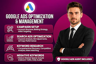 optimize google ads management and search ads setup